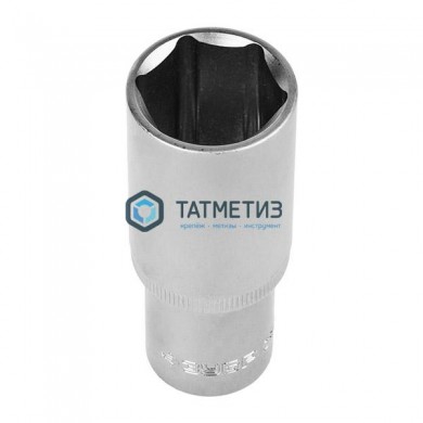 Торцевая головка 1/2", 22 мм ЗУБР "МАСТЕР", удлиненная, FLANK, Cr-V, хроматированное покрытие -  магазин крепежа «ТАТМЕТИЗ»